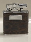 Vintage Ronson Whirlwind Alligator Leather Lighter Unfired In Box W  Paper