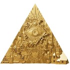 2025 Cameroon Gold Gilded Digitized Eye Of Providence 2 Oz  999 Silver Coin
