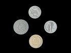 4 Coin Us Estate Lot Set Barber Dime Indian Head Liberty V   Mercury