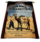 Vintage Camel Cigarettes Tapestry Collectable Wall Hanging 35   25 