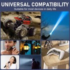 Qojh 2-pack 3 7v 18650 Li-ion Rechargeable 1800mah Battery For Flashlight