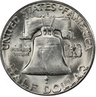 1953-s 50c Franklin Half Dollar Brilliant Uncirculated San Francisco Us Coin