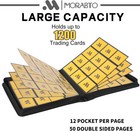 Card Binder 12 Pocket 50 Sleeves Holds 1200 Cards Compatible With Tcg Game Cards