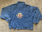 Vintage Walt Disney World Jacket Adult Xxl Mickey Mouse 2000 Denim Jean Y2k