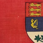 Vintage Wool Canada Red Ensign Canadian Old Cloth Union Jack Flag Textile Art