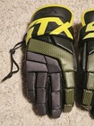 Stx Youth Stallion 100 Lacrosse Gloves Black Yellow Large 13   
