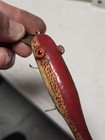 Old Vintage Antique  Hand Carved Made Painted Wood Folk Art Fishing Lure Plug