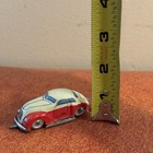 Vintage 1950 s Litho Art Tin Toy Wind-up Car Japan 2 5    Working Red