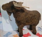 Vintage Big Brown Moose Footstool Bench Ditz Designs The Hen House Rare