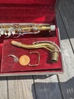 Vintage Silvertone Made In Usa Tenor Saxophone Sax With Original Case