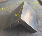 4 x5 x6  Cast Iron Angle Plate Webbed Fixture Block For Milling Machine