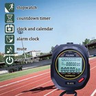  Pulivia Sports Stopwatch Timer 10 Lap Split Memory Digital Stop Watch Countd   