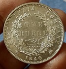 vo1 east India Company 1840 Victoria Silver Rupee Indian Head Unc Grade Rare
