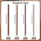 Olycrfat 32pcs 4 Size Walnut Dowel Rods 6 Inch Long Wood 5 9 Inch
