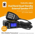 Radioddity Db25 Pro Car Mobile Radio Dual Band V uhf 25watt  Quad Band Antenna