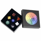 7 Chakra Platonic Solids Sacred Geometry Natural Crystal Gemstones Meditation