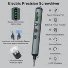 Mini Electric Screwdriver 68 In 1 precision Screwdriver Set W  64 Magnetic Bits