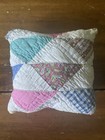 Handmade Vintage Quilted Mini Pillow Cushion Cottagecore Prairie Country Doll