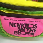 New Kids On The Block 1990 Fanny Pack Belt Bag Set Pink Yellow Green Nos