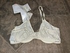 New Vtg Warner   s Front Close Underwire Bra Ivory White Sz 34b 2548 Soft Cup