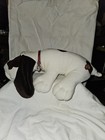 1984 Original Large Pound Puppy By Tonka White With Brown Spots   Collar