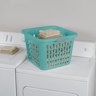 Sterilite 1 5 Bushel Square Plastic Laundry Basket With 2 Comfort Grip Handles