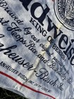 Budweiser Beer Towel Beach Vintage R a  Briggs Anheuser Busch Offical 1995 56x28