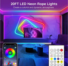 Led Neon Rope Lights Control With App remote flexible Led Rope Light multip Mode