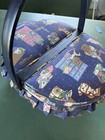 Vintage Wicker Sewing Basket With Contents Sewing Supplies Bobbins Pins Needles 