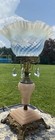 Vintage Houze Art Deco Pink  Table Lamp Antique Glass Electric Fenton Shade