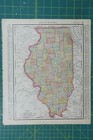 Illinois Chicago Vintage Original 1895 Rand Mcnally World Atlas Map Lot