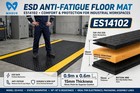 Anti Fatigue Mat Industrial  Esd Conductive Pad With Ground Wire 2 x3 