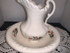Vintage Pitcher And Basin Roses 70s