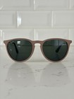 Ray-ban Erika Round Sunglasses Custom Green Frame Dark Classiclenses W case