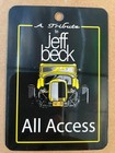 Jeff Beck 2023 Tribute Backstage Laminated Pass Vip Red