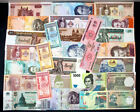 Lots 50 Different Foreign Banknotes World Paper Money Collections Currency Gift