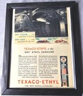 3pcs Antique 1931 Gasoline Advertisments Texaco And Ethyl