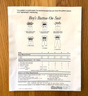 Chery Williams Heirloom Patterns Boys Button On Suit Sizes 1-5 Vintage  85 Uncut