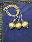 Gauchos-vintage Bolas boleadoras Handmade Braided Leather Hammerd Silver bronze