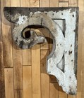 Antique Wood Corbel Architectural Salvage Bracket Weathered Wood 19 5x16x4   