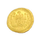 Rare Ancient 527-585 Bc Justinian Ii Byzantine Empire Gold Coin