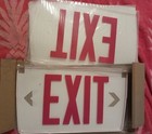 Cooper Lighting Emergency Lighting Led Safety Exit Sign Red 023783euxrl 12458104
