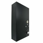 17 Gallon 64l Fuel Cell Gas Tank W  Cap   Level Sender Street Rod Aluminum Black