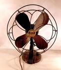 Vintage 1930 s General Motors Delco One Speed Oscillating Electric Desk Fan