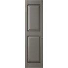 Builders Edge 14 75  X 67  Raised Panel Shutters Tuxedo Grey