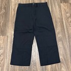 Dickies Flex Work Pants Men s 38x32 Black Twill Loose Fit Double Knee 85283blk