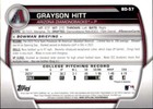 Lot Of 20 2023 Bowman Draft 1st Base Prospect Bd57 Grayson Hitt Diamonbacks Rc