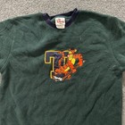 The Disney Store Fleece Kids L 10 12 Green Tigger Hockey Embroidered Pullover