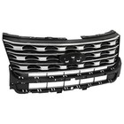 Fits Ford Explorer 2016-2017 Front Upper Bumper Grille Black   Chrome