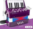 Accordion  17 Keys Piano Accordion For Kids 8 Bass With Straps For Beginners Stu